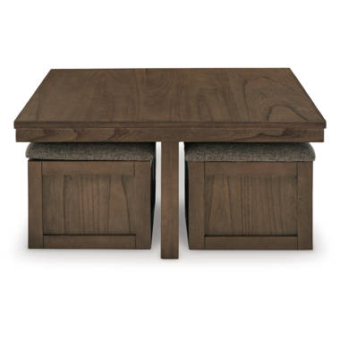 Landaverde coffee table with nested online stools